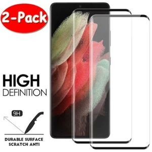For Samsung S25 S24 Ultra S23 S22 S21 Full Cover Screen Protector Tempered Glass - Picture 1 of 4