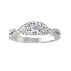 125Ct Diamond Engagment Ring Sz 7 For Women 10K White Gold Clarity I2i3