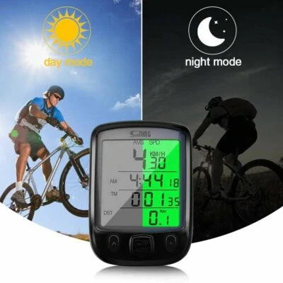 Waterproof Bicycle Speedometer Cycle Bike Meter Computer Speed Odometer Cycling - Image 1 of 4