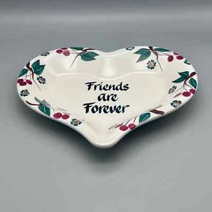 Chaparral Pottery Heart Shaped “ Friends are Forever” Platter - Picture 1 of 4
