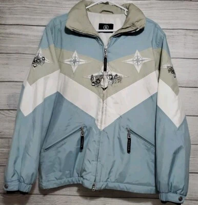Bogner Goan Thylmann Invierno Chaqueta de Esquí Bordada Perro Trineo Mushers Talla 8 Foto 1 de 4