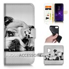 ( For Samsung S9 ) Wallet Flip Case Cover Aj40171 Bull Dog