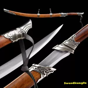 Chinese Dao Qing Saber Knight Battle Knife Folded Steel Sharp Broadsword Sword - Picture 1 of 10