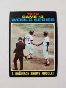 1970 WORLD SERIES GAME 3 1971 TOPPS BASEBALL CARD #329 FRANK ROBINSON NICE - Picture 1 of 2