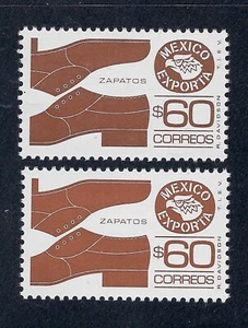 EXPORTA 60p "ZAPATOS-SHOES"  2  sc#1467  ex#162a,162b  PPR#8 Cv$ (E218a)* - Picture 1 of 1