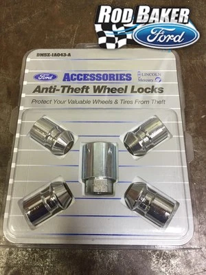 Ford Mustang 2005 06 2007 08 2009 2010 11 2012 2013 2014 kit de tuercas de bloqueo OEM Foto 1 de 3