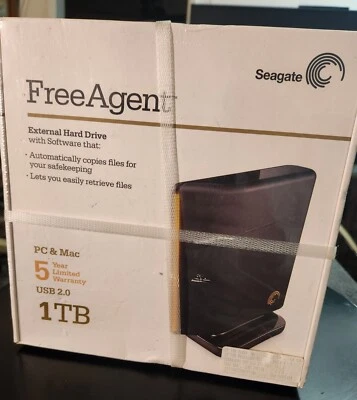 seagate freeagent desktop 1tb External Hard Drive Usb 2.0 1000 Gb  #C000 - Image 1 of 4