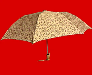 VINTAGE OSCAR DE LA RENTA UMBRELLA GLAM FASHION SHAW MOVIE PROP UMBRELLA 1980 - Picture 1 of 7