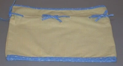 Cenefa con lengüeta trasera Child of Mine con detalle de arco ~ azul y amarillo ~ 14" x 66" Foto 1 de 4