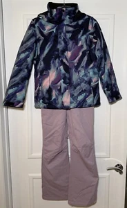 Roxy Girls Size L /12Y Ski Jacket & Pink Snowpants Size L/12 Y - Picture 1 of 13