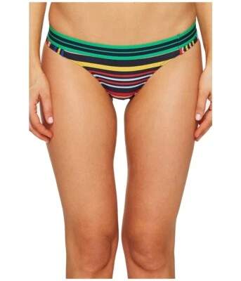 Stella McCartney 262289 Women's Stripe Classic Bikini Bottom Swimwear Size Large - Image 1 of 2