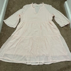 Spartina 449 Maise Kleid Sweet Blush Pink Größe M Stufen  - Bild 1 von 6