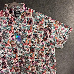 RSVLTS Shirt Mens 4XL Limited EDITION Disney 100 Drawn To Life Button Say Cheese - Picture 1 of 9