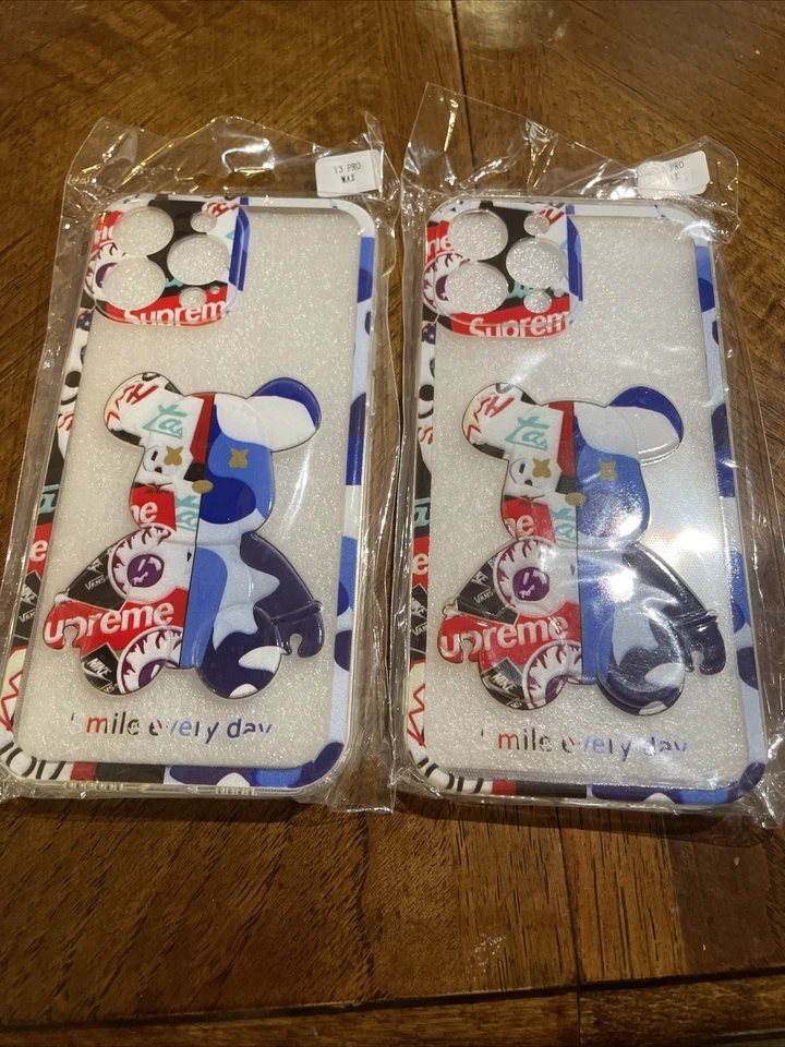 iphone Supreme Bear 13 pro max phone case NEW - Image 1 of 1