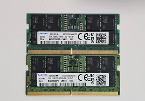 SAMSUNG 32GB (2x16GB) PC5-44800 DDR5 5600 MHz SODIMM Laptop Memory RAM - Afbeelding 1 van 1