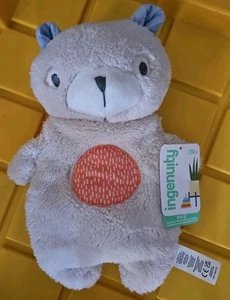 Ingenuity Nate Bear Lovey Bean Bag Plush With Tags Tan Stitched Face 2019 - Picture 1 of 3