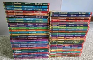 lot 51 set RL Stine Goosebumps books Series Original 90s Calling All Creeps - Imagen 1 de 16