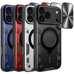 Funda híbrida Air para iPhone 17 Pro Max/17 anillo magnético soporte cámara lente cubierta - Imagen 1 de 19