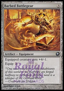 Barbed Battlegear 2x FOIL SOM MTG Scars of Mirrodin Uncommon MINT artifact - Picture 1 of 1