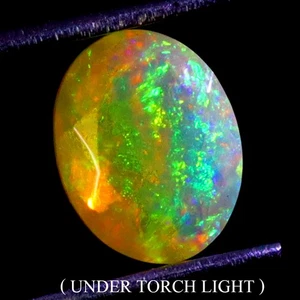 Corte Ovalado AAA Floral Flash Juego de Color Cristal Ópalo de Fuego 1.19ct 9x7mm Piedra Preciosa - Imagen 1 de 14