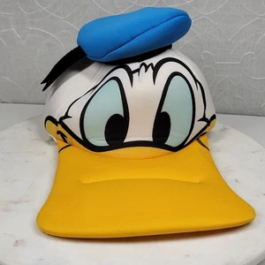 Disney Parks Long Bill Donald Duck Hat 12" Yellow Blue Souvenir Cap Fun Costume - Picture 1 of 15