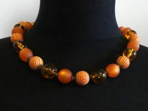 Schmuck - Halskette - hochwertige Glas Perlen Kette - Magnetverschluss - 50cm - Bild 1 von 4