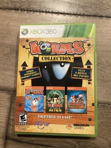 Worms Collection (Microsoft Xbox 360, 2013) CIB COMPLET - Photo 1/6