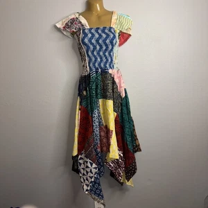 Ashley Taylor Patchwork Kleid Boho Hippie Festival One Size Damen One Size - Bild 1 von 10
