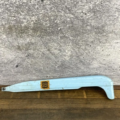 Vintage 1960s Bicycle Chain Guard Blue Metal CRuiser Balloon MIddle 26 Train - Image 1 of 4