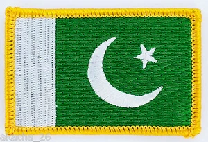 PATCH PATCH EMBROIDERY FLAG PAKISTAN BADGE HEAT STICKER NEW FLAG PATCH - Picture 1 of 1