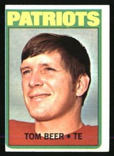 Tom Beer 1972 Topps #203 Football Card