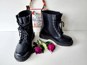 Dr Martens Drench Gummistiefel Festival Regen Gummistiefel Welly Schwarz Boots UK5 EU38 - Bild 1 von 9