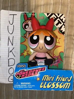The Powerpuff Girls Mini Friend BLOSSOM 1999 Cartoon Network Doll 5" New In Box - Image 1 of 2