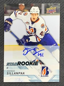 Joonas Sillanpaa 311 Signature Blazers Hockey Card Upper Deck CHL 2019 - Picture 1 of 3