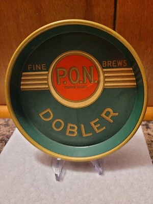 Antique/Vintage Beer Tip Tray  P.O.N. Dobler Fine Brews  Albany, NY - Image 1 of 4