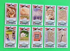 2022 TOPPS ALLEN GINTER mini TIME OUT Complete set of 10 . FIRE , CAT , SQUIRREL - Picture 1 of 1