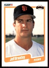 1990 Fleer Printed in Canada Jeff Brantley San Francisco Giants #52