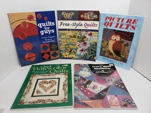 Blanket crafting Quilting Book Lot Of 5 Multiple Designs Sewing Stitching  - Picture 1 of 9