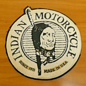 "Parche de chaqueta de tela de motocicleta india de 1920-1940 de 9" - Imagen 1 de 5
