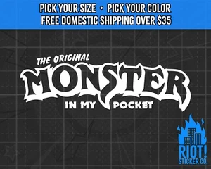Monster In My Pocket Decal for Car Sticker for Laptop 90's Minifigures Toys MIMP - Picture 1 of 6
