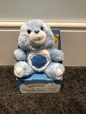Vintage 1983 Care Bears Grumpy BEAR 6” Plush Teddy Bear Soft Toy Boxed