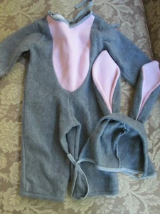 Rabbit/Bunny Costume 6-18M 2 Piece Soft Fleece EUC Fast Ship - Picture 1 of 5