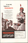 Vintage ad for Trailways Busline`Art Photos Buses Feather (110617)
