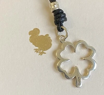Dodo Pomellato Collana Ciondolo Quadrifoglio Argento Fuori Produzione Raro - Immagine 1 di 4