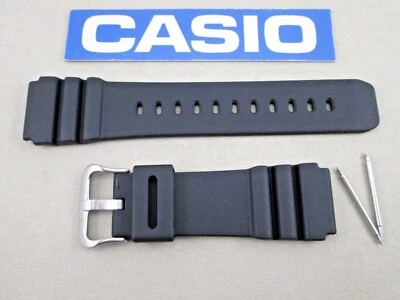 Original Casio AMW320R AMW330 AMW330B AMWS320 se adapta a AMW320 correa de reloj negro y pasadores Foto 1 de 4