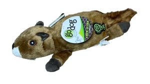 GoDog Flatz Plush Squirrel With Squeaker Dog Toy - Picture 1 of 5