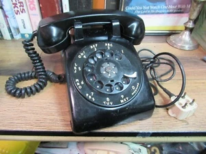TELÉFONO DE ESCRITORIO DE ESFERA GIRATORIA NEGRO ITT CAMPL SISTEMA RETRO PASTEL ELÉCTRICO OCCIDENTAL - Imagen 1 de 10