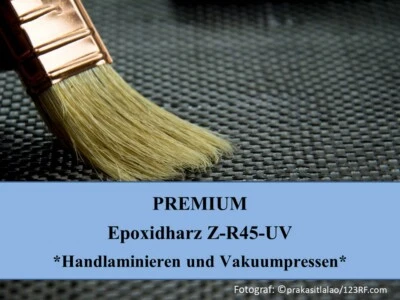 Z-COMPOSITE 8,0kg PREMIUM Epoxidharz Z-R45-UV + Härter (45min) Handlaminate u. Vakuumpressen