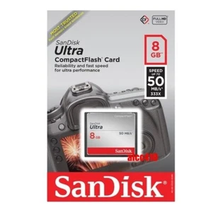 Sandisk Ultra 8GB CF Compact Flash Memory Card 50MB/s - Picture 1 of 1