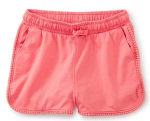 TEA COLLECTION Knit Pom-Pom Gym Shorts - Sunset Pink - NWOT Girls 16 - Picture 1 of 1
